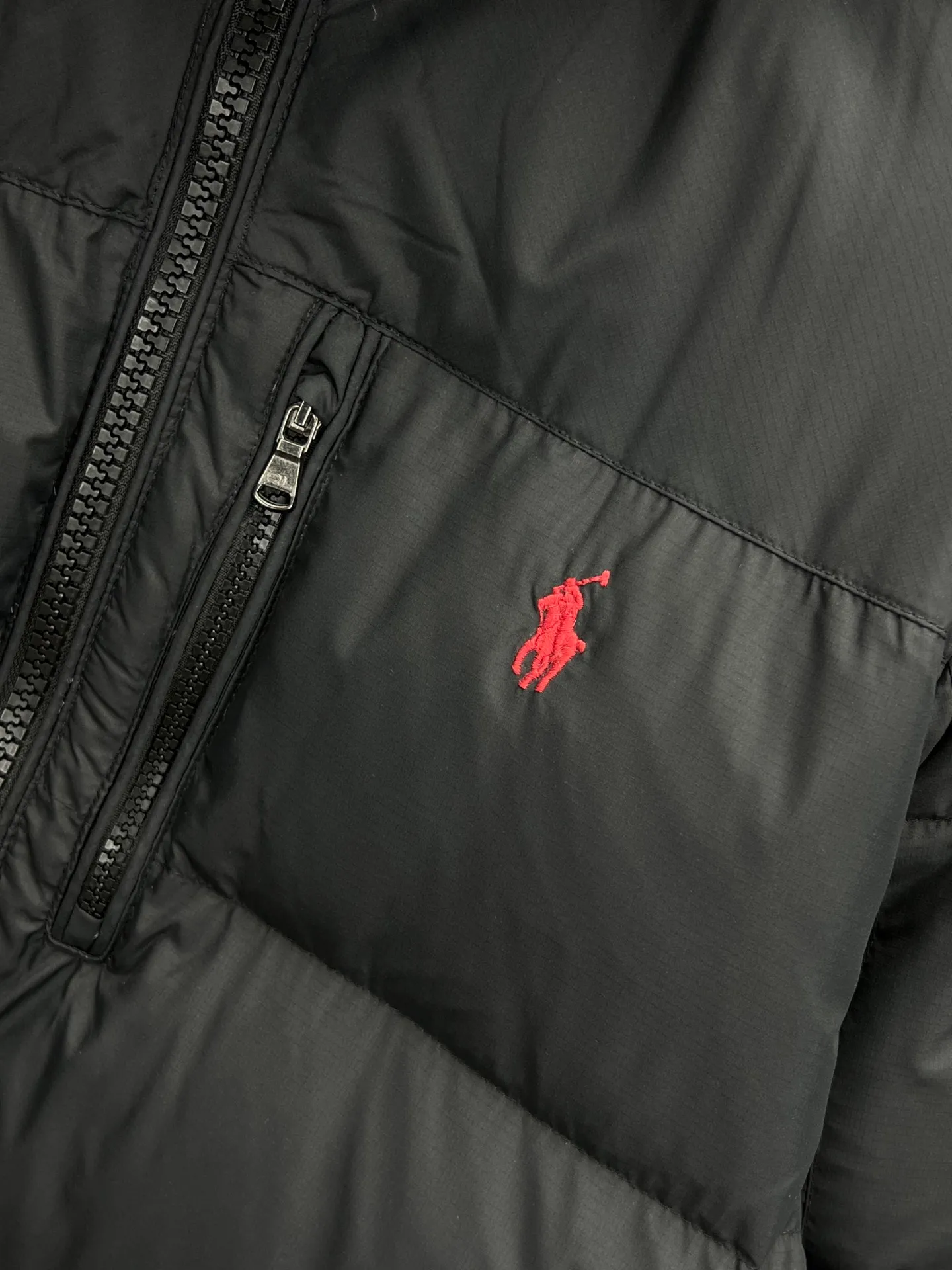 P800 Ralph Lauren classic down jacket, 80% white duck down filling, customized hardware, waterproof and anti-static fabric, three-layer lining to prevent velvet running, color, blue, black, size smLXL